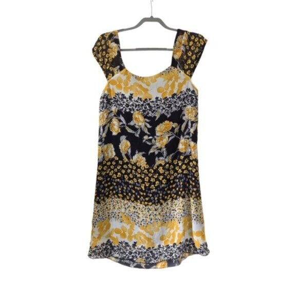 Vintage Y2K 2000s Floral Coquette Cottage Prairie Fairy Chiffon Mini Dress 6 - Picture 2 of 6